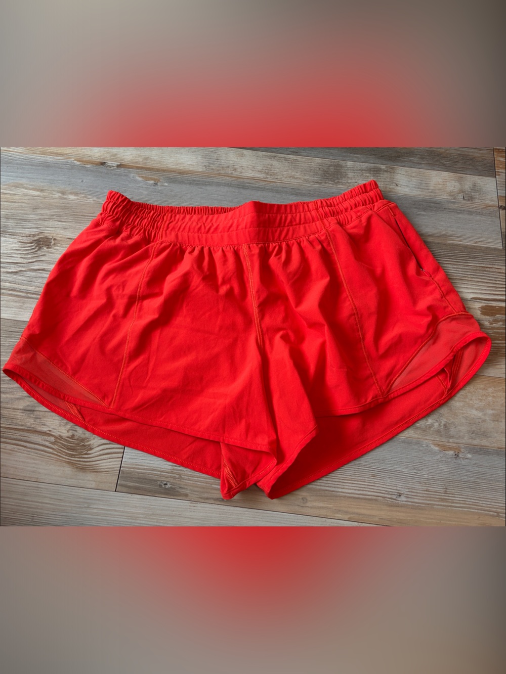 Lululemon Hotty Hot 4” Women’s Athletic Shorts Red, 12 Tall